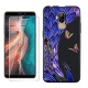 HHUAN Coque pour Ulefone P6000 Plus Noir Cover Souple Silicone TPU Ne me Touche Pas Housse Etui Bumper Case + HD Verre trempé