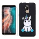 HHUAN Coque pour Ulefone P6000 Plus Noir Cover Souple Silicone TPU Ne me Touche Pas Housse Etui Bumper Case + HD Verre trempé