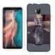 HHUAN Coque pour Ulefone P6000 Plus Noir Cover Souple Silicone TPU Ne me Touche Pas Housse Etui Bumper Case + HD Verre trempé