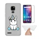 HYMY Coque pour Ulefone Note 7P  6.1"  + 1 x Film Protection décran en Verre Trempé - Blanc Laiteux TPU Doux Silicone Etui B