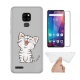 HYMY Coque pour Ulefone Note 7P  6.1"  + 1 x Film Protection décran en Verre Trempé - Blanc Laiteux TPU Doux Silicone Etui B