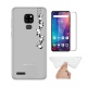 HYMY Coque pour Ulefone Note 7P  6.1"  + 1 x Film Protection décran en Verre Trempé - Blanc Laiteux TPU Doux Silicone Etui B