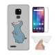 HYMY Coque pour Ulefone Note 7P  6.1"  + 1 x Film Protection décran en Verre Trempé - Blanc Laiteux TPU Doux Silicone Etui B