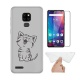 HYMY Coque pour Ulefone Note 7P  6.1"  + 1 x Film Protection décran en Verre Trempé - Blanc Laiteux TPU Doux Silicone Etui B