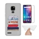 HYMY Coque pour Ulefone Note 7P  6.1"  + 1 x Film Protection décran en Verre Trempé - Blanc Laiteux TPU Doux Silicone Etui B