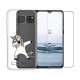 PZEMIN Cover pour Ulefone Note 7 Coque Anti-Rupture Silicone Bumpe Transparent Gel TPU Souple Housse Etui Protection Case + F