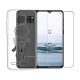 PZEMIN Cover pour Ulefone Note 7 Coque Anti-Rupture Silicone Bumpe Transparent Gel TPU Souple Housse Etui Protection Case + F
