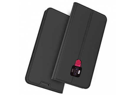 Scheam Etui Coque pour Ulefone Power 6, Protection Housse en Cuir PU Portefeuille Livre,[Emplacements Cartes] [ Video Stand] 