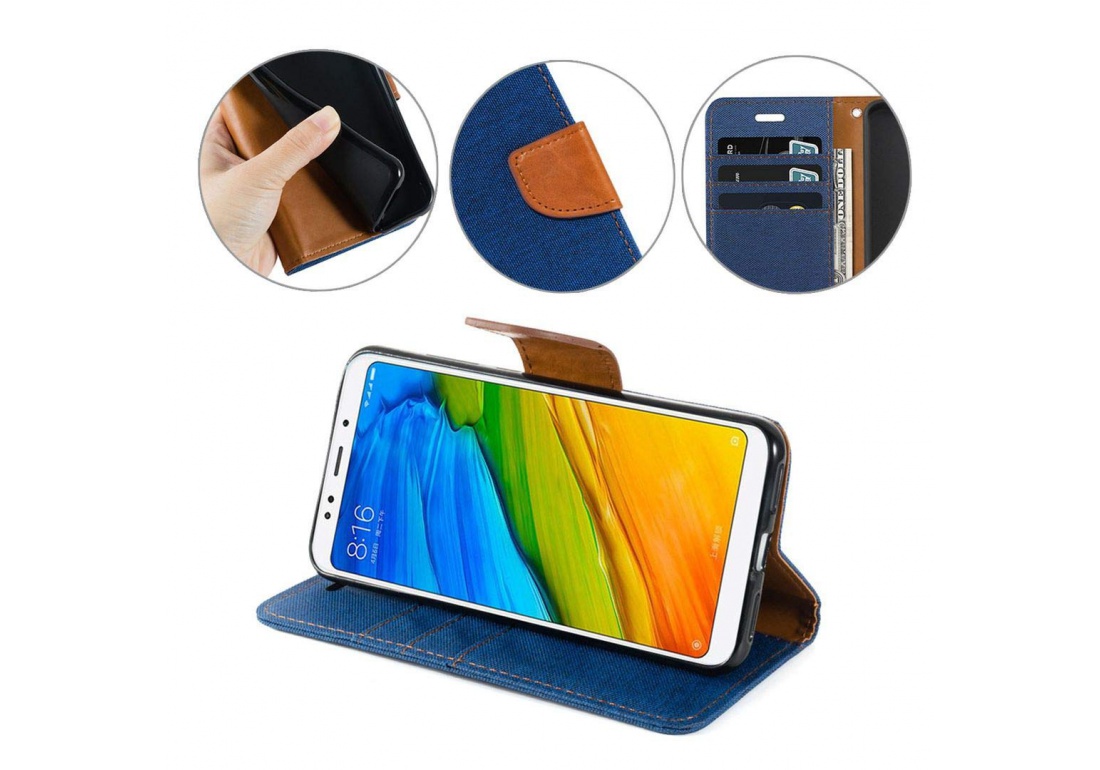 Custodia Portafoglio Con Stampa Lupo Per Ulefone Note 7P, In PU Pelle, Con Slot Per Carte E Supporto