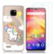 Reshias Coque Ulefone Note 7  6.1"  Silicone Transparent  Licorne [Antichoc] Souple TPU Housse Bumper Soft Case Cover pour Ul