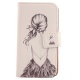 Lankashi Housse Case PU Cuir Cover Flip Etui Coque Protection Skin pour Ulefone P6000 Plus 6" Wing Girl Design 