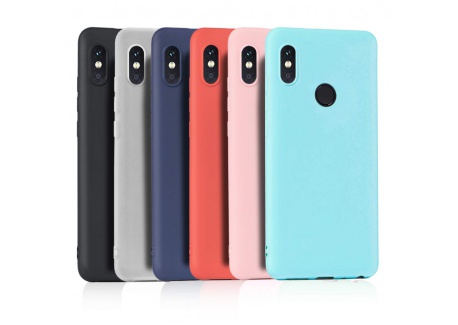 6 x Coque Xiaomi Redmi Note 5, Wanxideng Étui Souple Mat en Silicone TPU, Ultra Thin Léger Anti-rayures Anti-chocs, Matt Sili