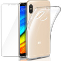 Coque Redmi Note 5 Transparente + Verre trempé écran Protection