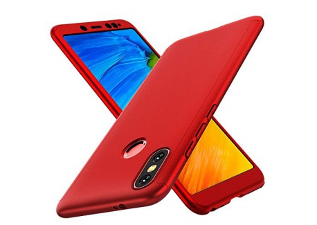 ORETECH Coque Redmi Note 5 avec [2 x Protecteur Décran en Verre Trempé], 360 Coque Xiaomi Redmi Note 5 Étui [Mince] [Léger] 