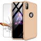 Coque Xiaomi Redmi 6A, LaiXin Étui Xiaomi Redmi 6A + Verre Trempé 360 degrés Housse complète Protection 3 en 1 Ultra Rigide L