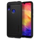 Spigen Coque Xiaomi Redmi Note 7, Coque Redmi Note 7 [Rugged Armor] Souple, Fibre de Carbone, Noir Matte, Antichoc, Anti-Rayu