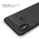 Anjoo Coque Compatible pour Xiaomi Redmi Note 5, Noir Silicone Housse Etui Anti-Rayures Fibre de Carbone Coque de Protection 