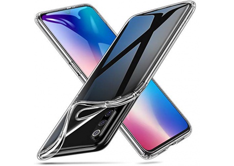 ESR Coque pour Xiaomi Mi 9, Coque Transparente Silicone TPU Souple avec Cadre de Protection Brillant Chromé, Housse Etui de P