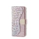 ZCXG Compatible avec Coque Xiaomi Redmi Note 7 Pro Housse Cuir Laser Paillettes Couture Etui à Ventouse Magnétique Boucle Dia