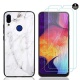 Leton Coque Xiaomi Redmi Note 7 + [2 Pièces] Verre Trempé écran Protecteur, Étui pour Xiaomi Redmi Note 7/7 Pro, Marbre Houss