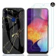 Leton Coque Xiaomi Redmi Note 7 + [2 Pièces] Verre Trempé écran Protecteur, Étui pour Xiaomi Redmi Note 7/7 Pro, Marbre Houss