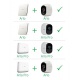 Arlo NETGEAR - Smart Caméra VMC3030-100EUS, Caméra HD 100% sans Fil Additionnelle, Vision Nocturne, Etanche Intérieure/Extérieur