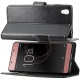 ebestStar - Coque Sony Xperia L1, L1 Dual Etui PU Cuir Housse Portefeuille Porte-Cartes Support Stand, Noir + Film Protection