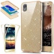 Coque Sony Xperia XA,Etui Sony Xperia XA,Intégral 360 Degres avant + arrière Full Body Protection Bling Brillant Glitter Tran