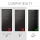 kwmobile Coque Sony Xperia XA2 - Coque pour Sony Xperia XA2 - Housse de téléphone en Silicone Noir-Multicolore-Transparent