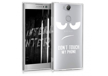 kwmobile Coque Sony Xperia XA2 - Coque pour Sony Xperia XA2 - Housse de téléphone en Silicone Noir-Multicolore-Transparent