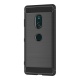 AICEK Coque Sony Xperia XZ3, Noir Silicone Coque pour Sony XZ3 Housse Fibre de Carbone Etui Case  6,0 Pouces 