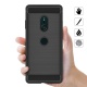 AICEK Coque Sony Xperia XZ3, Noir Silicone Coque pour Sony XZ3 Housse Fibre de Carbone Etui Case  6,0 Pouces 