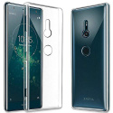 GEEMEE Coque Sony Xperia XZ3, Transparente Gel Silicone TPU Housse Etui de Protection, [ Souple Cristal ] [Anti-Rayures ] [ A