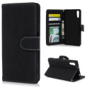 Coque pour Sony Xperia XZ Etui à Rabat Housse Mat PU Cuir avec TPU Magnétique Portefeuille Etui Housse de Protection Case ave