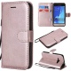 BoxTii Coque Sony Xperia E5, Etui en Cuir Flip Portefeuille Housse de Protection avec Gratuit Protection Décran en Verre Tre