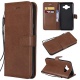 BoxTii Coque Sony Xperia E5, Etui en Cuir Flip Portefeuille Housse de Protection avec Gratuit Protection Décran en Verre Tre