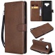 BoxTii Coque Sony Xperia E5, Etui en Cuir Flip Portefeuille Housse de Protection avec Gratuit Protection Décran en Verre Tre