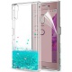 LeYi Coque Sony Xperia XZ/XZs Etui avec Film de Protection écran, Fille Personnalisé Liquide Paillette Transparente 3D Silico