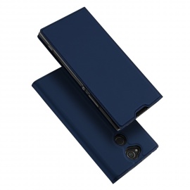 DUX DUCIS Coque Sony Xperia XA2, Étui de Protection Porte-Cartes en Cuir Portefeuille Multi-Usage Housse Rabattable Fermeture
