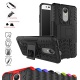 MAMA MOUTH LG K8 2017 / LG K4 2017 Coque, Protection Hybride en Mélange avec Béquille De Support Intégrée Housse Coque Étui C