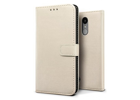 SLEO Coque LG K4 2017, Etui Portefeuille en PU Cuir Rétro Unique Style Ultra Slim Antichoc Magnétique avec Support Slots de C