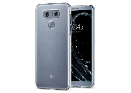 Spigen Coque LG G6, [Liquid Crystal] Transparente [Crystal Clear] Bumper, Anti-Choc, Souple, Adhérence Parfaite, Coque Housse