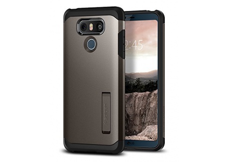 Spigen [Tough Armor Coque LG G6, Protection [Gunmetal] Double Protection, TPU et PC, Air Cushion, Coque pour LG G6  A21CS2123