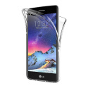 COPHONE® Coque 360 degrès Transparente en Gel LG K8 2017 Protection Integral et Invisible. Haute qualité