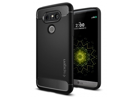 Spigen Coque LG G5, [Rugged Armor] Resilient [Black] Ultimate Protection from Drops and impacts Coque pour LG G5  2016  -  A1