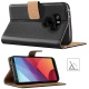 HOOMIL Coque LG G6, Housse en Cuir Premium Flip Case Portefeuille Etui Coque pour LG G6  H3171, Noir 