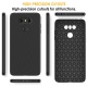 Peakally Coque LG G6, [ Texture Fibre de Carbone ] Silicone TPU Housse Etui Coque de Protection Premium Non Slip Surface pour
