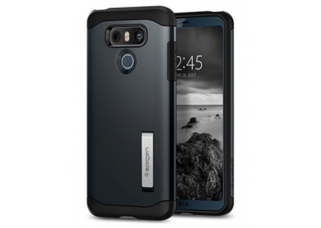 Spigen Coque LG G6, [Slim Armor] Coussin dair [Metal Slate] Protection Angles/Coussin dair/Silicone Anti Scratch/Fine/Houss