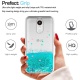 LeYi Coque pour LG K10 2017 Etui avec Film de Protection écran, Fille Personnalisé Liquide Paillette Transparente 3D Silicone