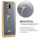 kwmobile Coque LG G7 ThinQ/Fit/One - Coque pour LG G7 ThinQ/Fit/One - Housse de téléphone en Silicone doré-Transparent